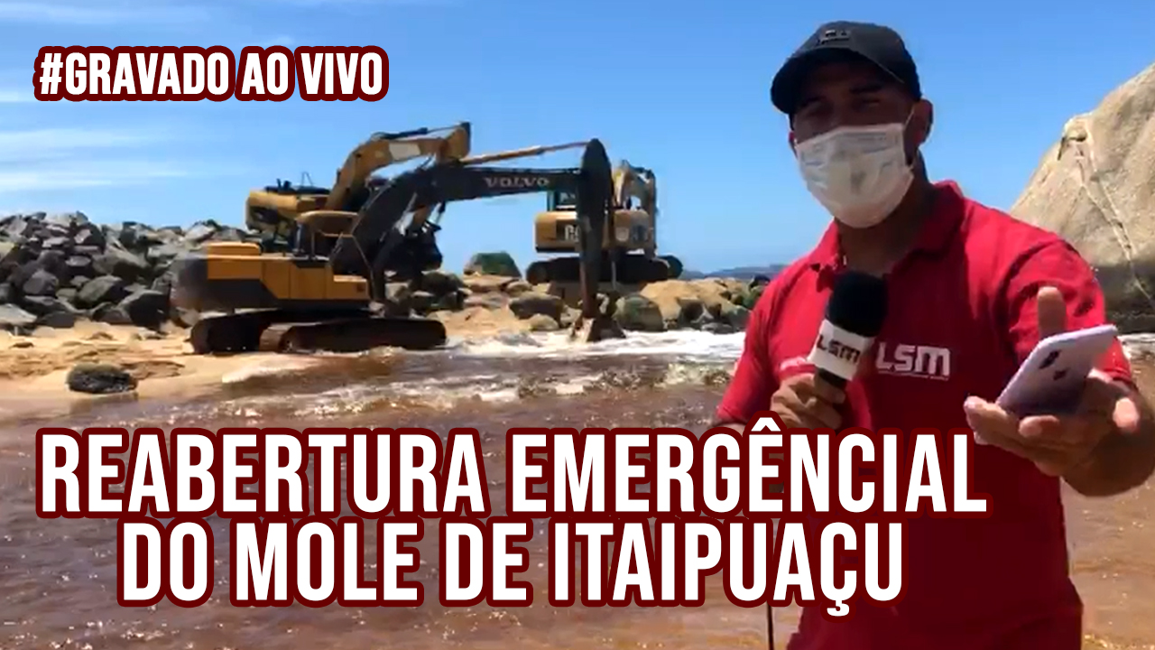Cobertura da reabertura emergêncial do mole de Itaipuaçu. #GRAVADOAOVIVO