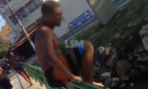 Homem quase causa acidente ao pular da ponte em Ponta Negra
